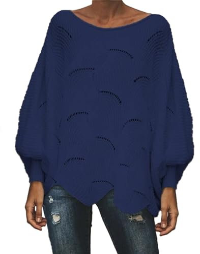 TEPTDirio Winter Jumpers for Women UK Cable Knit Zip up Hoodie Women Oversized New Ladies Womens Chunky Baggy Jumpers Striped Womens Sweatshirts UK Ladies Long Jumpers Deals of The Day Blue