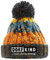 Dorfkind Bommelmütze Wintermütze Spruchmütze Strickmütze lustige Beanie mit Stick, Farbe: Retro Blues