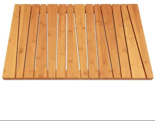 Badematte, Holz-Badematte oder Türmatte, Spa-Sauna-Matte, Outdoor-Duschmatte, Holz-Duschmatte, for Dusche und Badewanne, Holz-Badematte, neues Lattenrost-Design, anpassbar