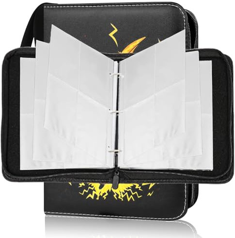 PU Leder Karten Sammelalbum, Wasserdicht Karten Sammelalbum, Sammelalbum, 50 Seiten 400 Karten Kapazität Album Karten, Sammelkarten Album Heft, Sammelalbum Karten für EX, Fußball, Basketball