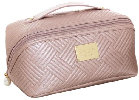 Camomilla Milano Beauty Case Donna, Beauty Bag, Collezione Cortina, Colore Rosa