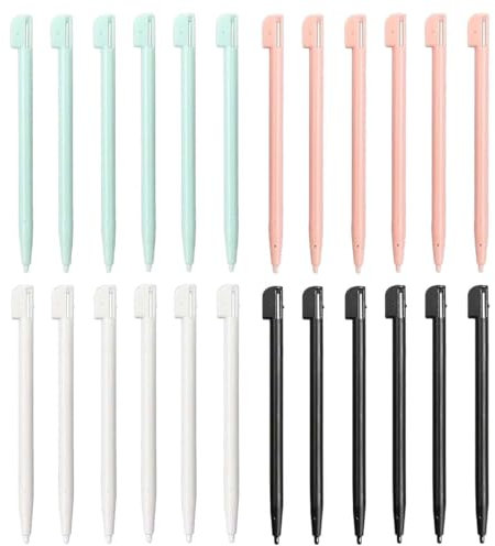 UYVPAER 24 Pièces Stylet pour Nds DS Lite Dsl Ndsl (4 Couleurs)