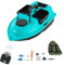 ACROSSPART 600M Futterboot, RC Fischköder Boot, Köderboot mit GPS & LED-Licht und 3 Köderboxen, Angel Nest Boot, Fernsteuerung mit LED-Display (Blau)
