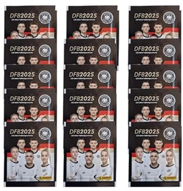 Panini 125 Jahre DFB Fussball Sticker - 15x Stickertüten