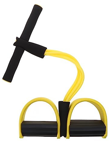 2-Schlauch-Spannseil, Pedalwiderstandsband, elastisches Sit-Up-Übungsband mit Griff, Fitness-Trimmer, Shaper für Bein