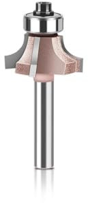 1-2pc 6mm Shank 4 Flutes Router Bit Set Woodworking Milling Cutter R1 R1.5 R2 Trimming Knife Edge(6X18mm Reversal)