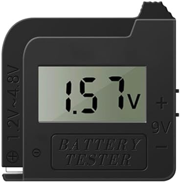 Button Cell Batteries Checker Digital Battery Tester For 1.2-4.8V 9V Batteries Small Voltage Battery Capacity Monitor