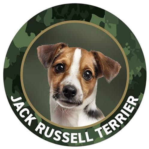 JACK RUSSELL TERRIER Aufkleber - Premium Outdoor Autoaufkleber, Sticker mit Schutzlamiat, UV- & witterungsbeständig, Haltbarkeit 7 Jahre, Ø 10 cm von Wilde Hilde Original