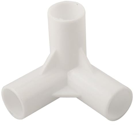 3-Wege-Zeltstangen-Gelenk, 16 mm, Kunststoff-Zeltstangenverbinder für Campingzelte, Vordächer, Garten, Pflanzenstütze, Kleiderschrank, Rahmen, Haustierbett (90-Grad-T-Stück)