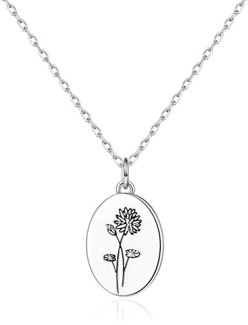 Philip Jones July Birth Flower Water Lily Necklace
