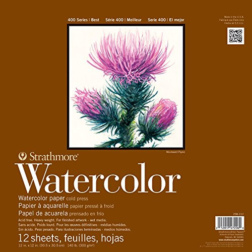 Strathmore Watercolor Paper Pad 12X12-12 Sheets -298112
