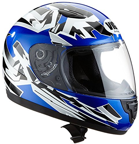 protectWEAR Kinder Motorradhelm blau SA03