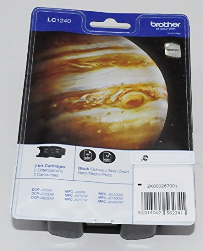 Brother LC-1240BKBP2DR Original Tinte für MFC-J6510DW schwarz
