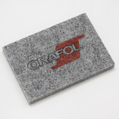 WANDKINGS Orafol Filzrakel in grau, 10 x 7 cm Rakelhalter