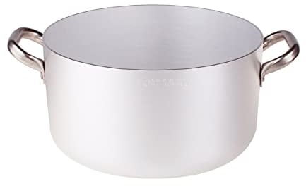 Pentole Agnelli ALMA10426 Casseruola Alta con Maniglie, Alluminio, 26 cm