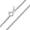 Amberta 925 Sterling Silver 1.5 mm Twisted French Rope Chain Necklace Size: 16 18 20 22 24 inch / 40 45 50 55 60 cm (20inch/50cm)
