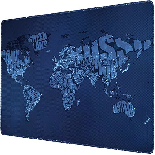 Sidorenko Gaming Mauspad - Mousepad - spezielle Oberfläche verbessert Geschwindigkeit und Präzision - rutschfest - Blau