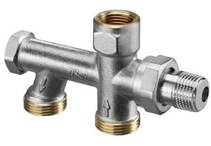 Oventrop Einrohr-Anschlussstück Uno G 3/4 AG mit Heizkörper-Isolierverschraubung