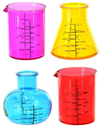 Schnapsgläser 4er Set TEST TUBES Laborgläser Reagenzgläser