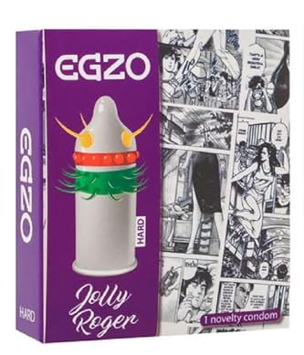 EGZO Cocky Friend CF-3 (hard) «lila» 1 Spezialkondom - Variante: Jolly Roger