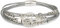 styleBREAKER Braccialetto con Raffinati Fili Metallici, con Charm Albero della Vita e Pietre, Chiusura Magnetica, Bracciale, Gioiello, da Donna 05040135, Colore:Argento