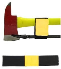 LINE2design Reflective Yellow Marrying Strap - One-Handed Carry for Axe and Halligan with Secure Hook-And-Loop Fastener