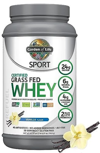 Garden of Life Sport Certified Grass Fed Whey Vanilla 652g
