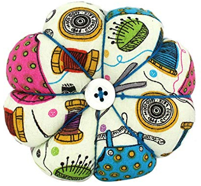 Morza Wrist Pin Cushion Pumpkin Shaped Elastic Wrist Band Needle Cushion for Cross Stitching Sewing…