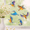 Wandtattoo Loft Fensterbild Frühling 6 Eisvögel Motiv - A3 Bogen, Wiederverwendbar Frühlingsdeko Fenster Kinderzimmer, Frühlingsbild Fenster, Fensterdeko Frühling, Fensterfolie Frühling Selbstklebend