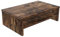 Bestier Wood Monitor Stand Riser with 2-Tier Storage Organizer for Laptop, Projector, Printer, Small TV - Rustic Brown, 15.7 Inch 2 Tier