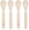 LÄSSIG Juego de cucharas para niños (4 piezas) Cubiertos para niños sin BPA aptos para el lavavajillas/Spoon Set 4 pcs. PP/Cellulose Little Water Swan