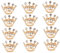 12st Brosche Für Frauen Brosche Krone Braut Krone Brosche Mini-kronen-brosche Tiara Brosche Pin Krönchen Krone Haarnadel Anstecker Krone Klein Pin-set Hochzeit Gold Fräulein