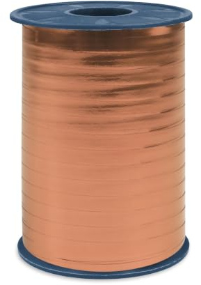 PRÄSENT C.E. Pattberg Mexico Geschenkband metallic roségold (violett), 400 m Ringelband zum Einpacken von Geschenken, 5 mm Breite, Zubehör zum Dekorieren & Basteln, Dekoband, Anlass