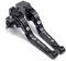 Kupplung Bremshebel CNC Für Kawasaki Z900 2017 2018 2019 2020 2021 Motorrad CNC Verstellbar Zusammenklappbar Ausziehbare Bremsen Kupplungshebel 1 Paar Teile Zubehör (Color : Black A)