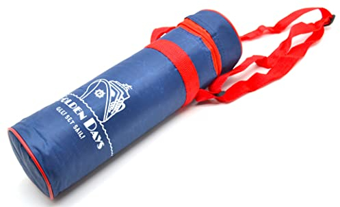 Bleu 2 l Total Hidalgo 1,5 l Bouteilles isothermes souples portables pour la plage, le camping Sac isotherme Camping Refroidisseur armé Port petit Camouflage militaire marine