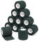 Haftbandage Verband Selbstklebender 5cm x 4,5m, 12 Rollen Fixierbinde Selbsthaftend Kohäsive Bandage für Erste Hilfe Dog Tierarztwickelband Sport Elastische Binde für Handgelenk, Füße (Dunkelgrün)