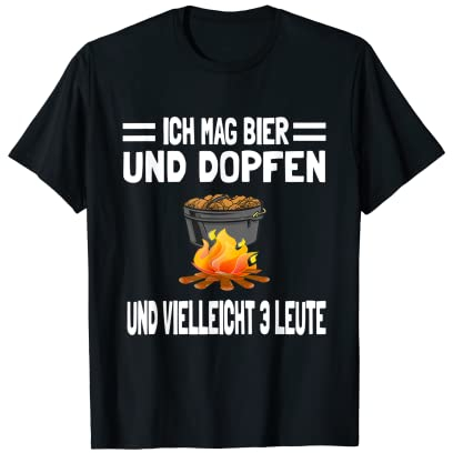Dopfen Dutch Oven Dopf Schmortopf Kochtopf Camping T-Shirt
