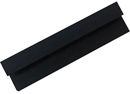 NRG 2.6m Long 10mm Thick End Cap Trim Silver for Bathroom Shower Wall Panels Cladding 'U' Profile-Black