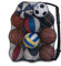 OrgaWise Football Bag for Balls with Non-Slip Pad and Big Pocket,Ball Bags for Football,Football Ball Bag(10-15Balls)(No Pocket, 30x40)