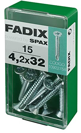 Box S 15 Stück ROSSCHRAUBE CHAPA CP AUTOT. Zink 4,2 x 32 mm FADIX