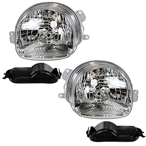 ATEC Germany 2x Hauptscheinwerfer vorne links + rechts H4 Frontscheinwerfer ohne Stellmotor, Kompatibel mit RENAULT TWINGO I (C06_)