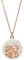 Concrete Jungle | Halskette MARY White Rosé Damen | 925 Silber Rosegold | Kette Anhänger rund | Silber-Schmuck Beton | Geschenk Freundin, Mama, Tochter, Frau Geburtstag | 45-50cm Länge