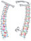 Diamday 925 Sterling Silber Ohrringe Climber Ohrringe für Frauen Post Ohrstecker Ohrringe 7 Multicolors Cubic Zirkonia Ohr Crawler Ohrringe