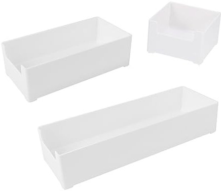 Alipis 3st Schreibtischcontainer Besteck Aufbewahrungsbox Besteck Behälter Sortierorganisator Geschirrbehälter Utensilienbehälter Multifunktion Partitionsbox