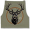 Shirtracer Schürze - Grillschürze - Herren 1 - Cooler Hirsch Hirschgeweih Jäger - 85x69 - Sage Grün - männergeschenke grillen hirsche kochschürze geschenk für meinen mann grill geschenke trachten