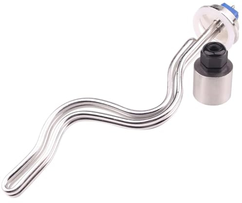 2 Tri pince électrique thermoplongeur électrique thermoplongeur élément chauffant de l'eau en acier inoxydable 240 V 6500 W