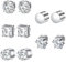 DMNQ 5 Paires Boucle Aimantée Homme Boucles d'Oreilles Magnétiques Fausse Boucle d'Oreille Homme Boucle Aimantée Homme Boucles d'Oreilles Magnétiques Boucle Aimantée Homme 6 Mm