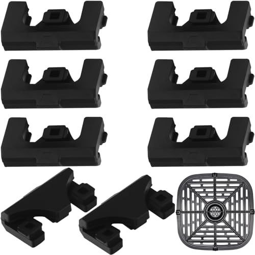 Air Fryer Rubber Bumpers, 8PCS Air Fryer Rubber Feet Replacement Parts for Instant Vortex 6qt