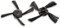 vhbw 2x Brosse latérale compatible avec Neato Botvac Connected D8, Connected D6, Connected D7, Connected D5 robot aspirateur - Lot de brosses, noir