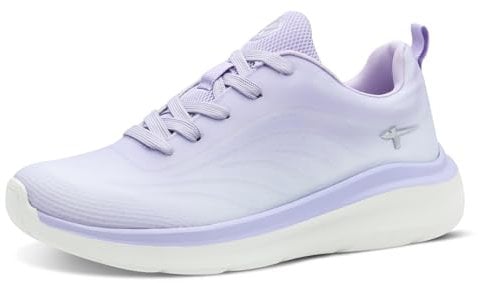 Tamaris Comfort Damen Sneaker Flach Sportlich Vegan, Zapatillas Mujer, Lila, 39 EU